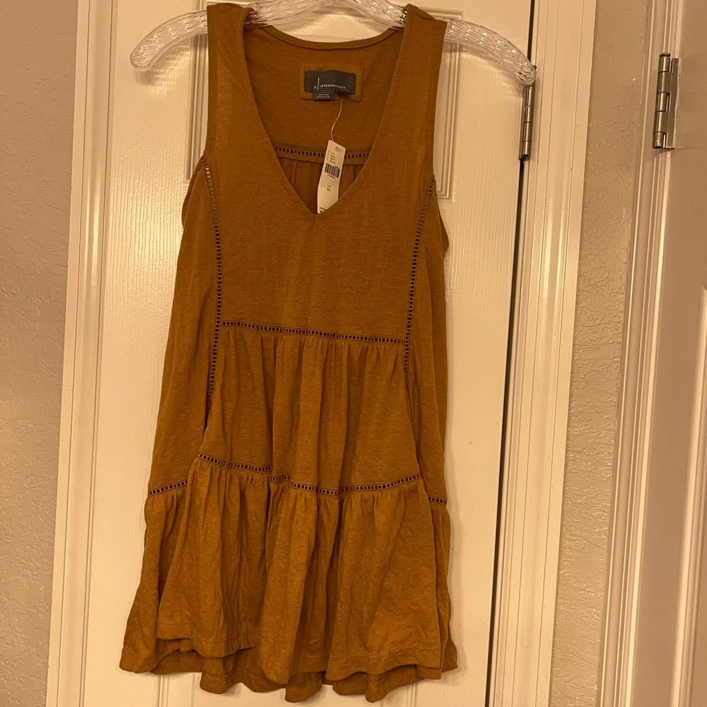 Anthropologie brand new with tags adorable copper brown color babydoll shirt - Picture 7 of 9